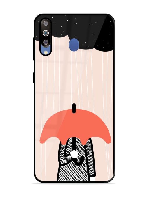 Stormy Weather, Shielded Soul Glossy Soft Edge Case for Samsung Galaxy M30 Chachhi