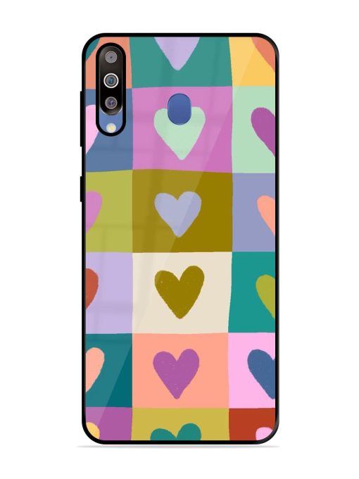 Box Of Hearts Glossy Soft Edge Case for Samsung Galaxy M30 Chachhi