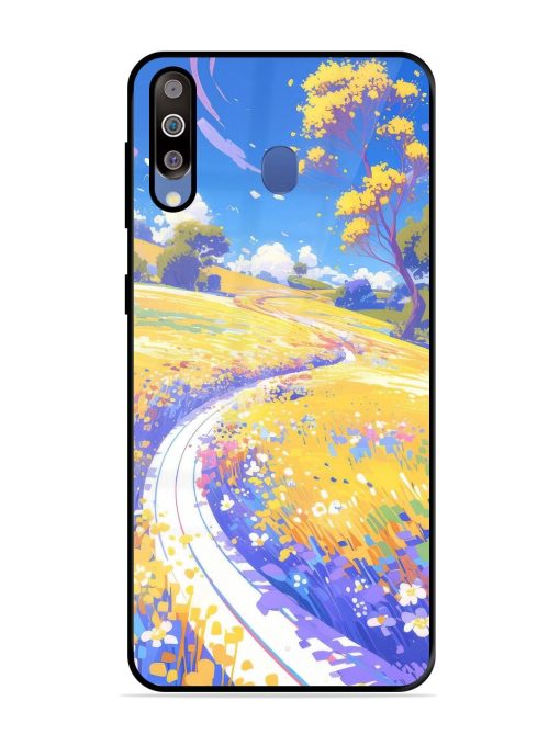 Vibrant Spring Meadow Glossy Soft Edge Case for Samsung Galaxy M30 Chachhi