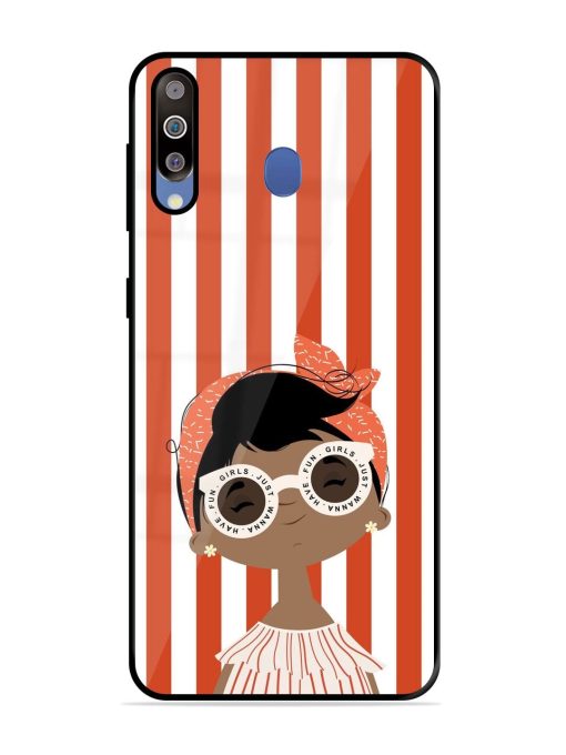 Girls Just Wanna Have Fun Glossy Soft Edge Case for Samsung Galaxy M30 Chachhi