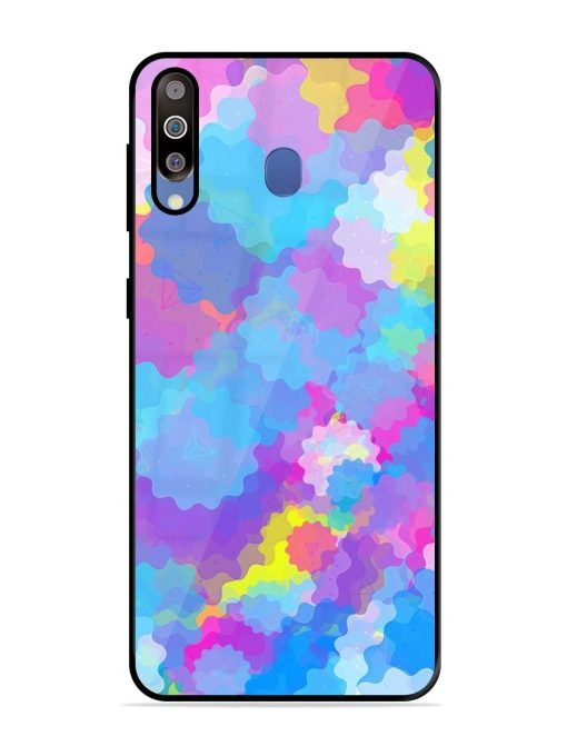 Psychedelic Cloud Burst Glossy Soft Edge Case for Samsung Galaxy M30 Chachhi