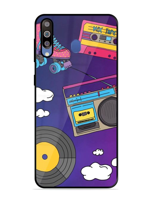 Retro Vibes Glossy Soft Edge Case for Samsung Galaxy M30 Chachhi