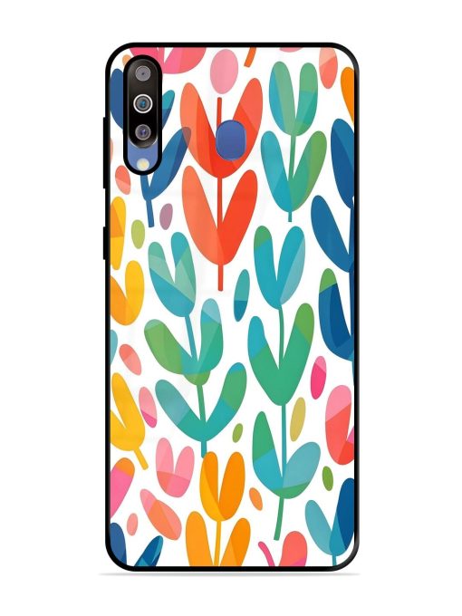 Rainbow Of Blooms Glossy Soft Edge Case for Samsung Galaxy M30 Chachhi