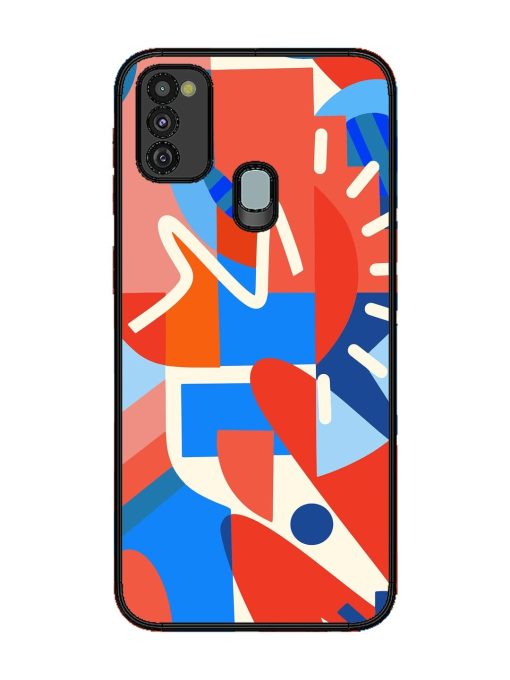 Abstract Harmony Glossy Soft Edge Case for Samsung Galaxy M30S Chachhi