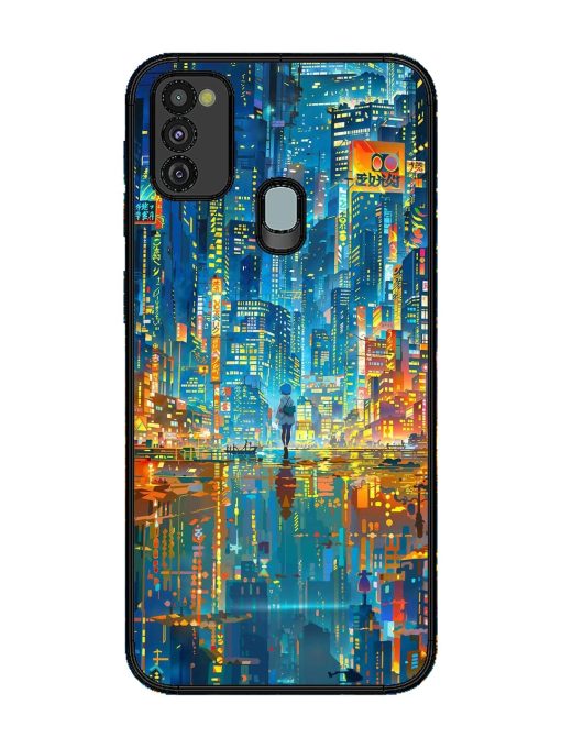 Neon Metropolis Glossy Soft Edge Case for Samsung Galaxy M30S Chachhi