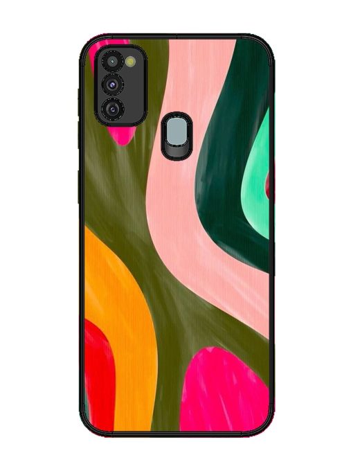 Wavy Wonder Glossy Soft Edge Case for Samsung Galaxy M30S Chachhi