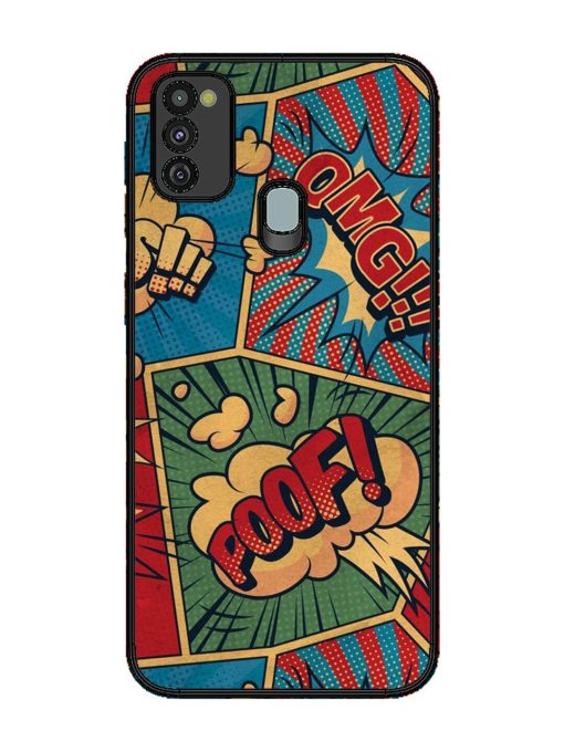 Comic Book Chaos Glossy Soft Edge Case for Samsung Galaxy M30S Chachhi