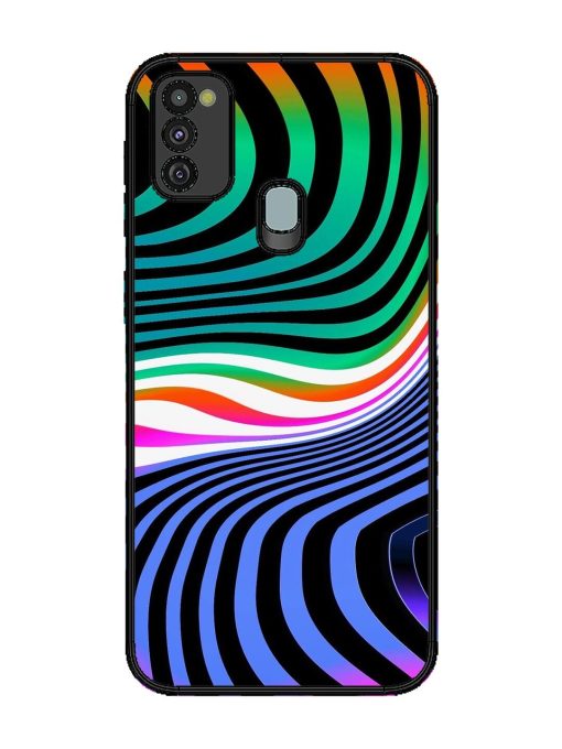 Psychedelic Waves Glossy Soft Edge Case for Samsung Galaxy M30S Chachhi