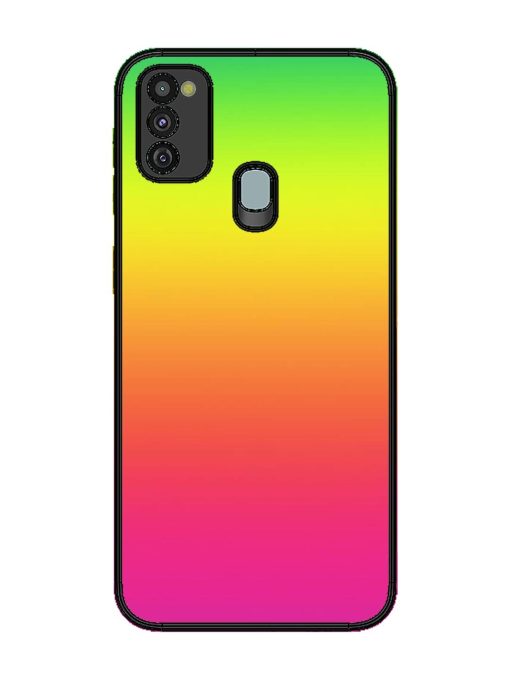 Rainbow Gradient Glossy Soft Edge Case for Samsung Galaxy M30S Chachhi