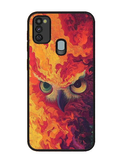 Fiery Owl Glossy Soft Edge Case for Samsung Galaxy M30S Chachhi