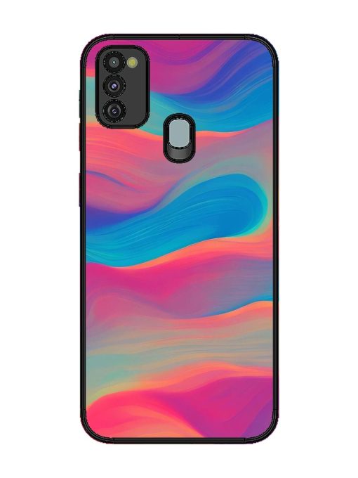 Wavy Wonder Glossy Soft Edge Case for Samsung Galaxy M30S Chachhi