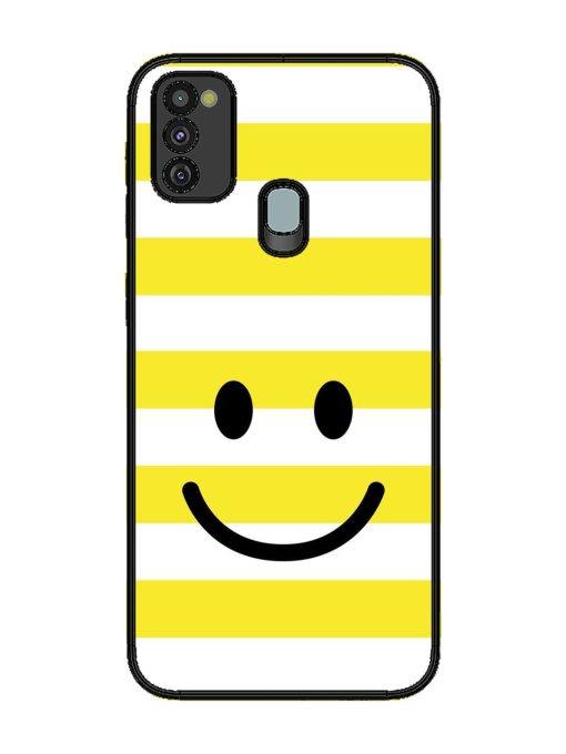 Smiling Stripes Glossy Soft Edge Case for Samsung Galaxy M30S Chachhi