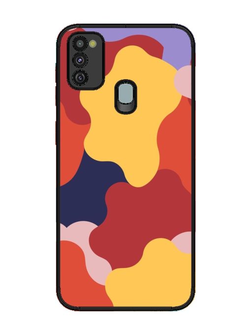 Gooey Color Chaos Glossy Soft Edge Case for Samsung Galaxy M30S Chachhi