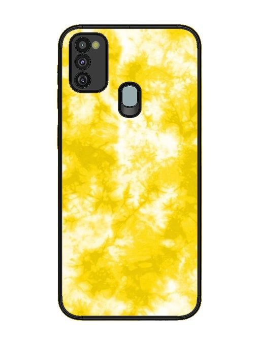 Golden Tie-Dye Twirl Glossy Soft Edge Case for Samsung Galaxy M30S