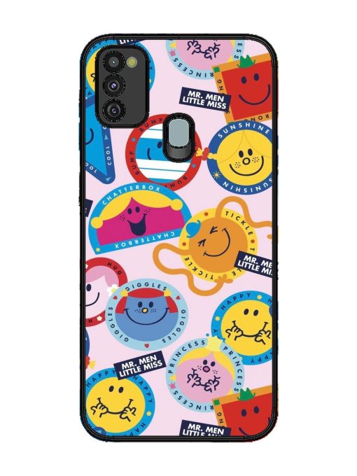 Whimsical Mr. Men & Little Miss Glossy Soft Edge Case for Samsung Galaxy M30S Chachhi