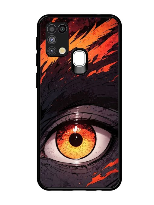 Inferno Gaze Glossy Soft Edge Case for Samsung Galaxy M31 Chachhi