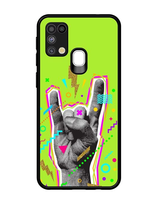 Neon Rock Glossy Soft Edge Case for Samsung Galaxy M31 Chachhi