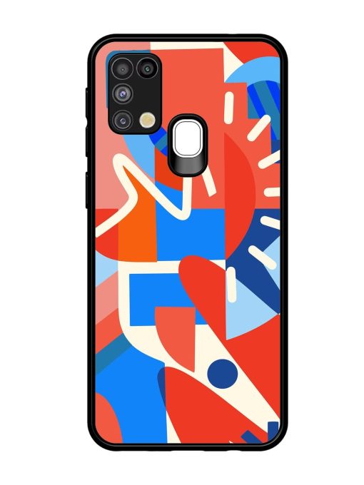 Abstract Harmony Glossy Soft Edge Case for Samsung Galaxy M31 Chachhi