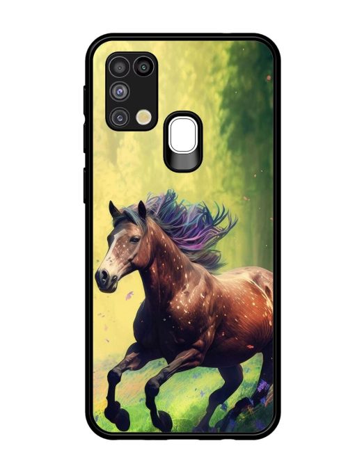 Enchanted Gallop Glossy Soft Edge Case for Samsung Galaxy M31 Chachhi