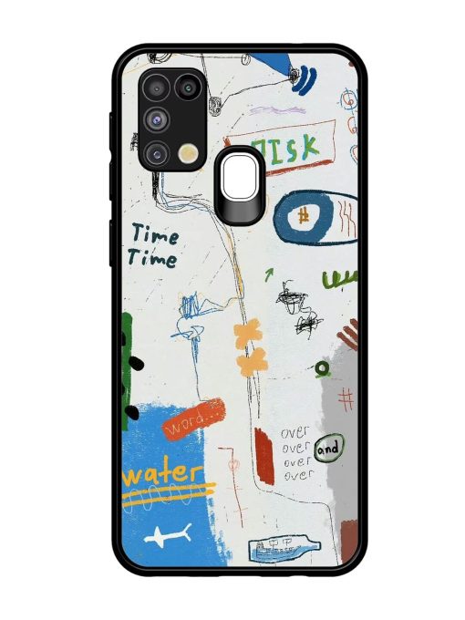 Mind Map Madness Glossy Soft Edge Case for Samsung Galaxy M31 Chachhi