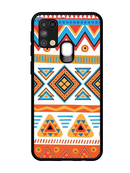 Vibrant Tribal Pattern Glossy Soft Edge Case for Samsung Galaxy M31 Chachhi