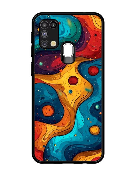 Cosmic Swirl Glossy Soft Edge Case for Samsung Galaxy M31 Chachhi