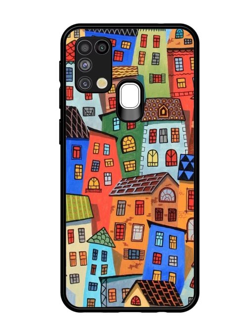 Rainbow House Glossy Soft Edge Case for Samsung Galaxy M31 Chachhi