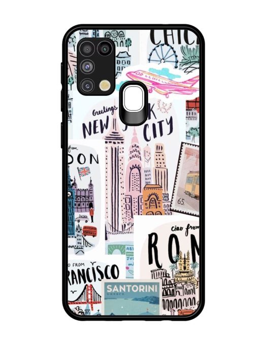 Travelogue Glossy Soft Edge Case for Samsung Galaxy M31 Chachhi