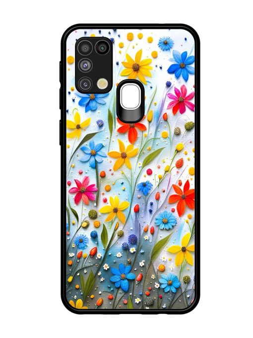 Vibrant Floral Glossy Soft Edge Case for Samsung Galaxy M31 Chachhi