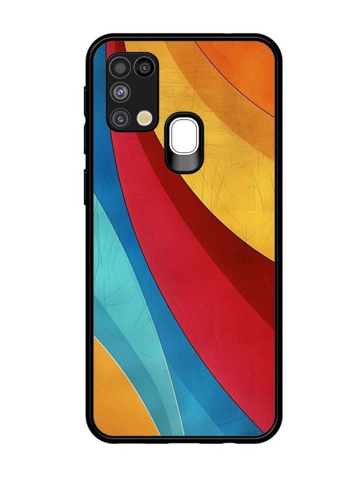 Curving Canvas Glossy Soft Edge Case for Samsung Galaxy M31 Chachhi