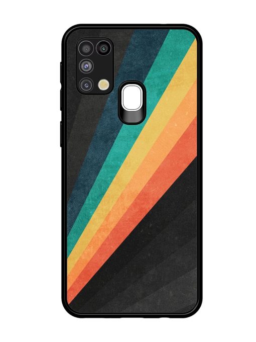 Retro Spectrum Glossy Soft Edge Case for Samsung Galaxy M31 Chachhi