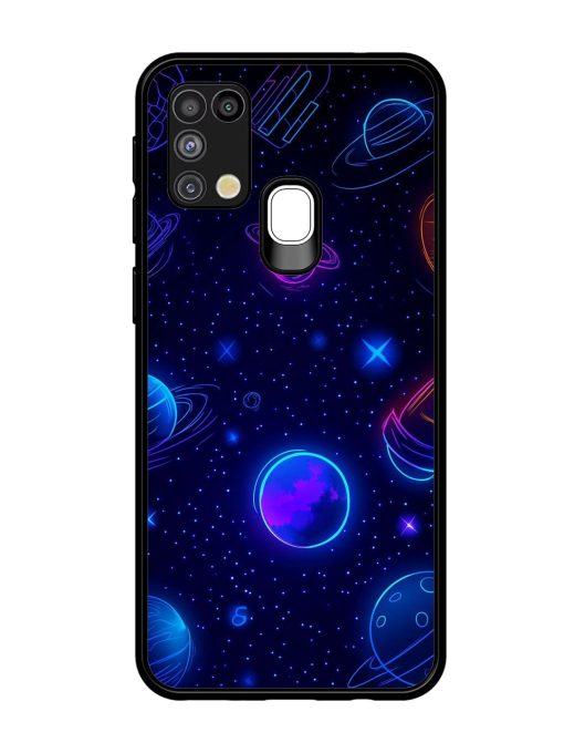 Neon Cosmos Glossy Soft Edge Case for Samsung Galaxy M31 Chachhi