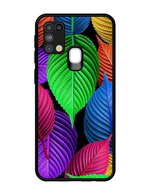 Rainbow Leaf Symphony Glossy Soft Edge Case for Samsung Galaxy M31 Chachhi