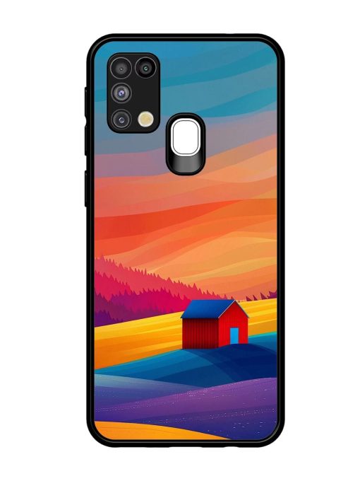 Sunset Solitude Glossy Soft Edge Case for Samsung Galaxy M31 Chachhi