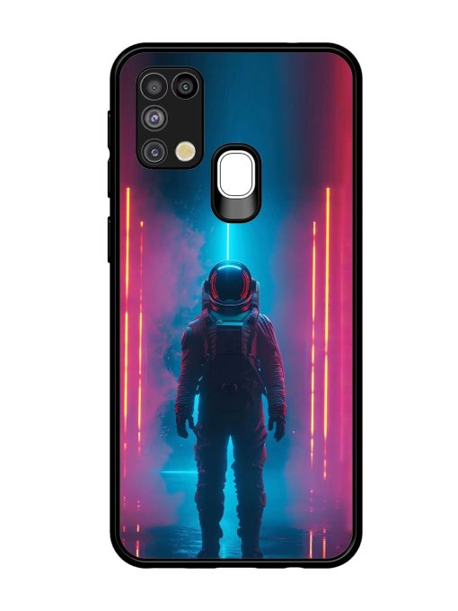 Neon Astronaut Glossy Soft Edge Case for Samsung Galaxy M31 Chachhi