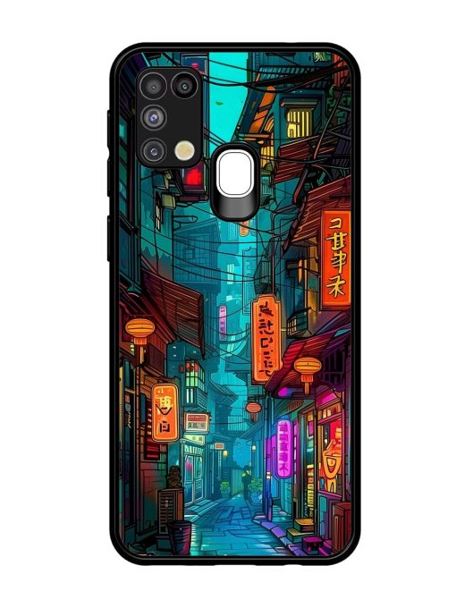 Neon Nightscape Glossy Soft Edge Case for Samsung Galaxy M31 Chachhi