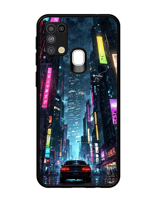 Neon Nightscape Glossy Soft Edge Case for Samsung Galaxy M31 Chachhi