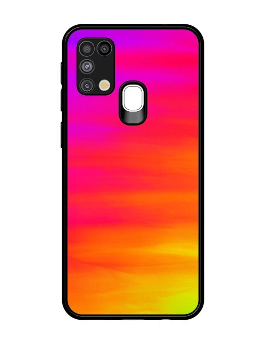 Neon Horizon Glossy Soft Edge Case for Samsung Galaxy M31 Chachhi