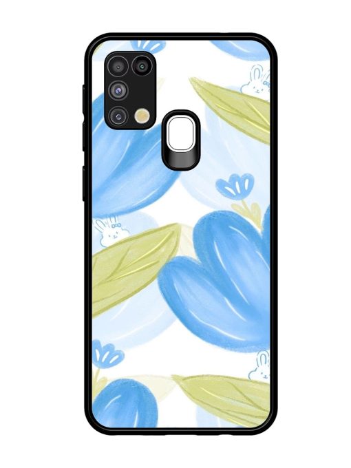 Bunny'S Blue Garden Glossy Soft Edge Case for Samsung Galaxy M31 Chachhi