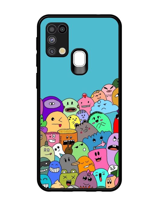 Monster Mash Glossy Soft Edge Case for Samsung Galaxy M31 Chachhi