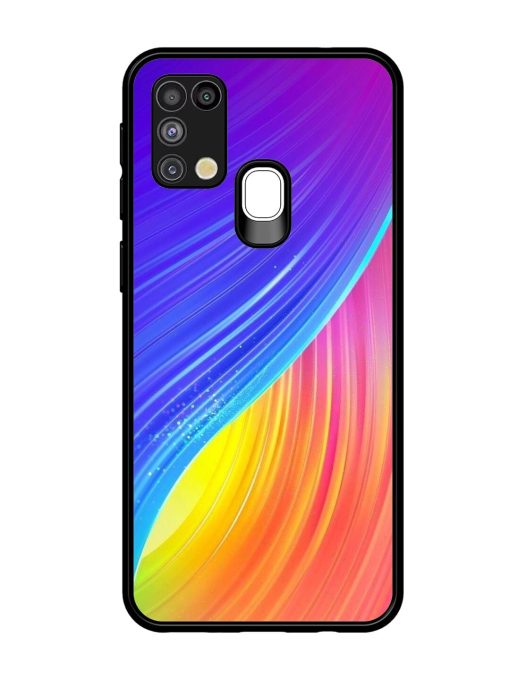 Neon Swirl Glossy Soft Edge Case for Samsung Galaxy M31 Chachhi