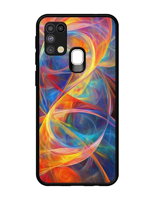 Cosmic Currents Glossy Soft Edge Case for Samsung Galaxy M31 Chachhi