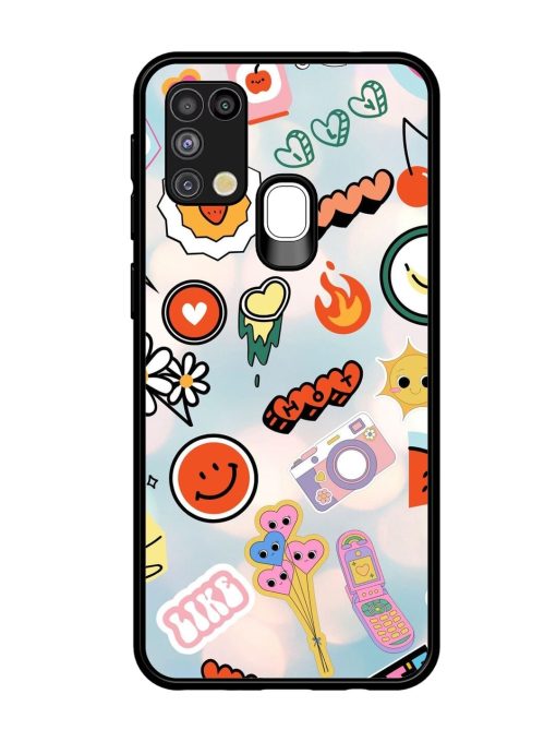 Cheerful Glossy Soft Edge Case for Samsung Galaxy M31 Chachhi