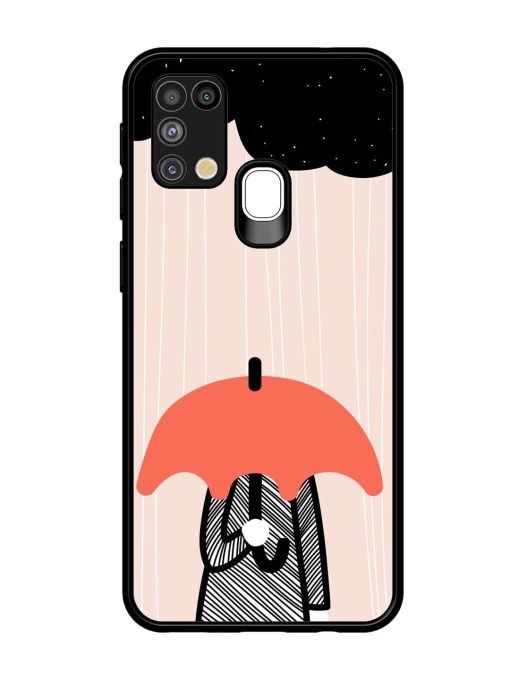 Stormy Weather, Shielded Soul Glossy Soft Edge Case for Samsung Galaxy M31 Chachhi