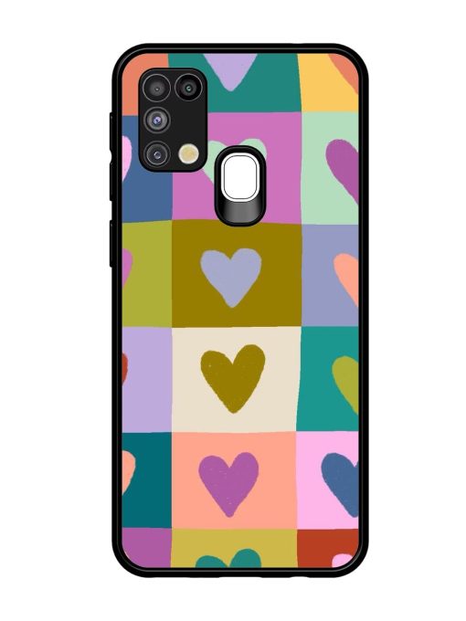 Box Of Hearts Glossy Soft Edge Case for Samsung Galaxy M31 Chachhi