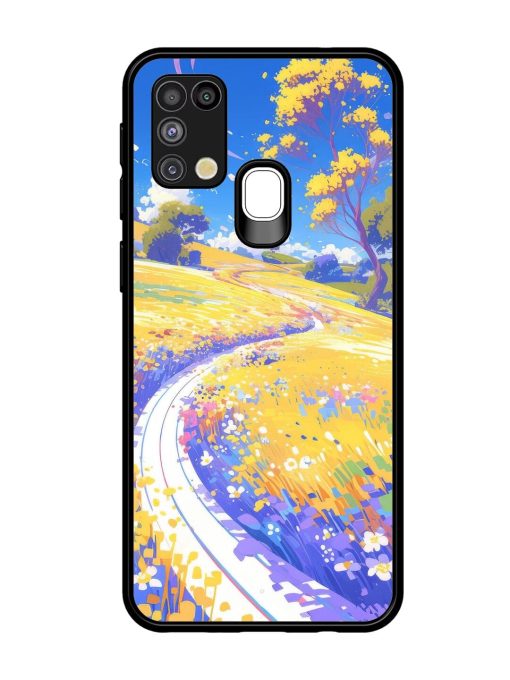 Vibrant Spring Meadow Glossy Soft Edge Case for Samsung Galaxy M31 Chachhi