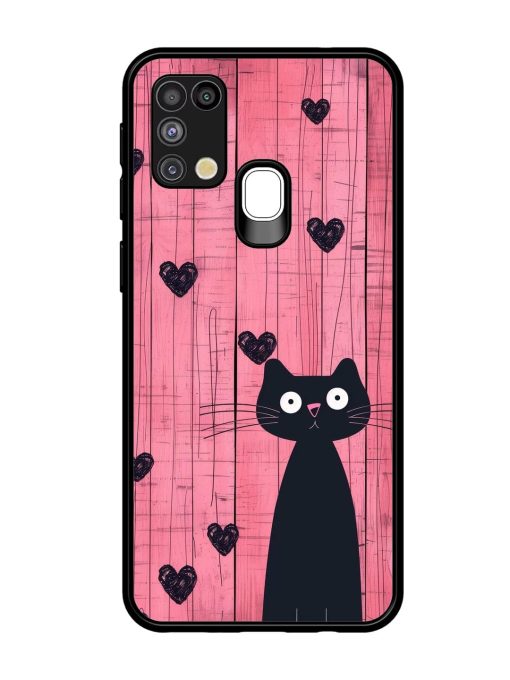 Feline Valentine'S Day Glossy Soft Edge Case for Samsung Galaxy M31 Chachhi