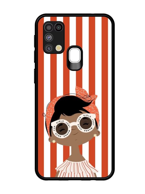 Girls Just Wanna Have Fun Glossy Soft Edge Case for Samsung Galaxy M31 Chachhi