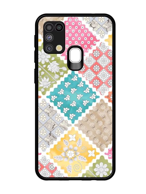 Patchwork Dreamscape Glossy Soft Edge Case for Samsung Galaxy M31 Chachhi