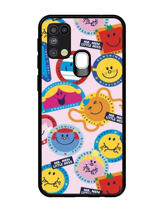 Whimsical Mr. Men & Little Miss Glossy Soft Edge Case for Samsung Galaxy M31 Chachhi